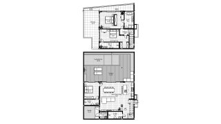 Планировка виллы 3 спальни в ЖК Serenity Villas № 11013